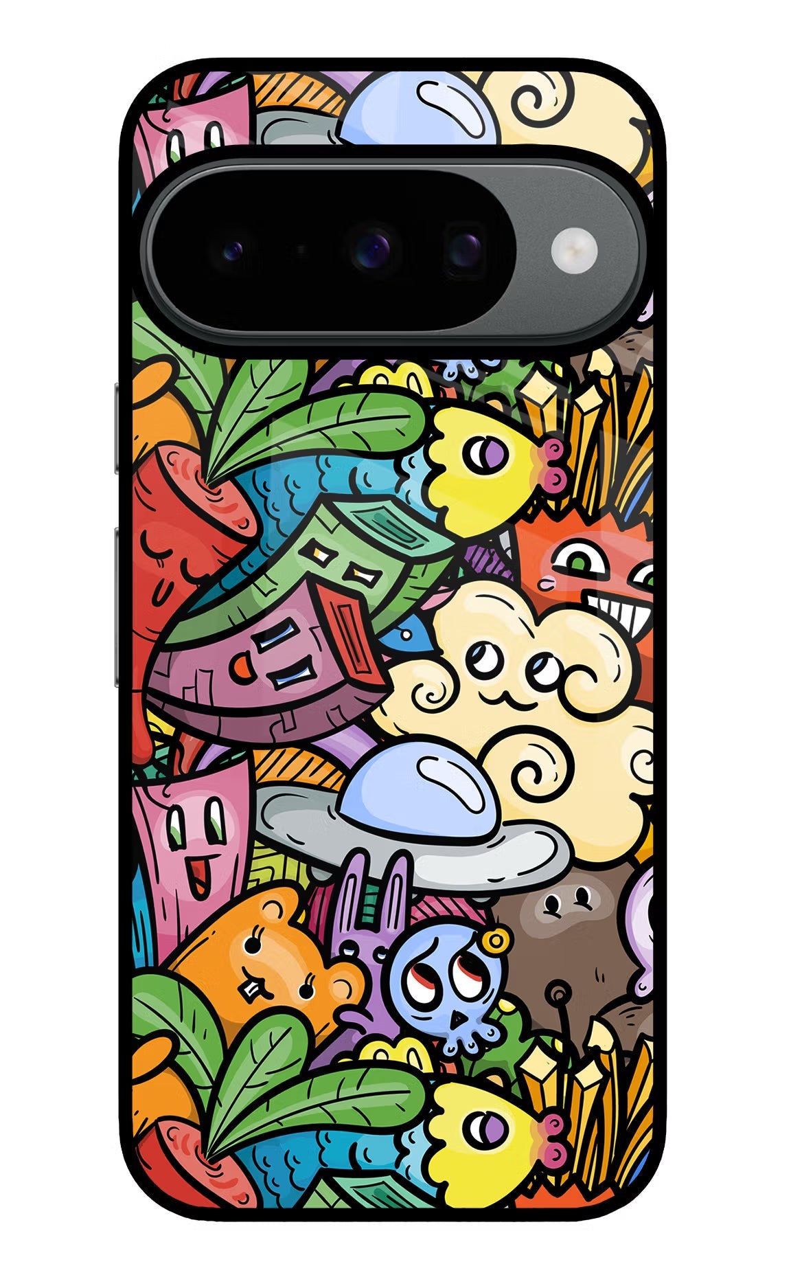 Veggie Doodle Google Pixel 10 Glass Case
