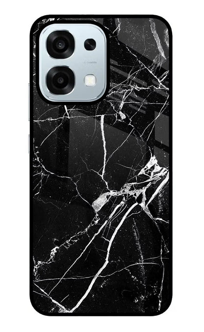 Black Marble Pattern Oppo F31 5G Back Cover