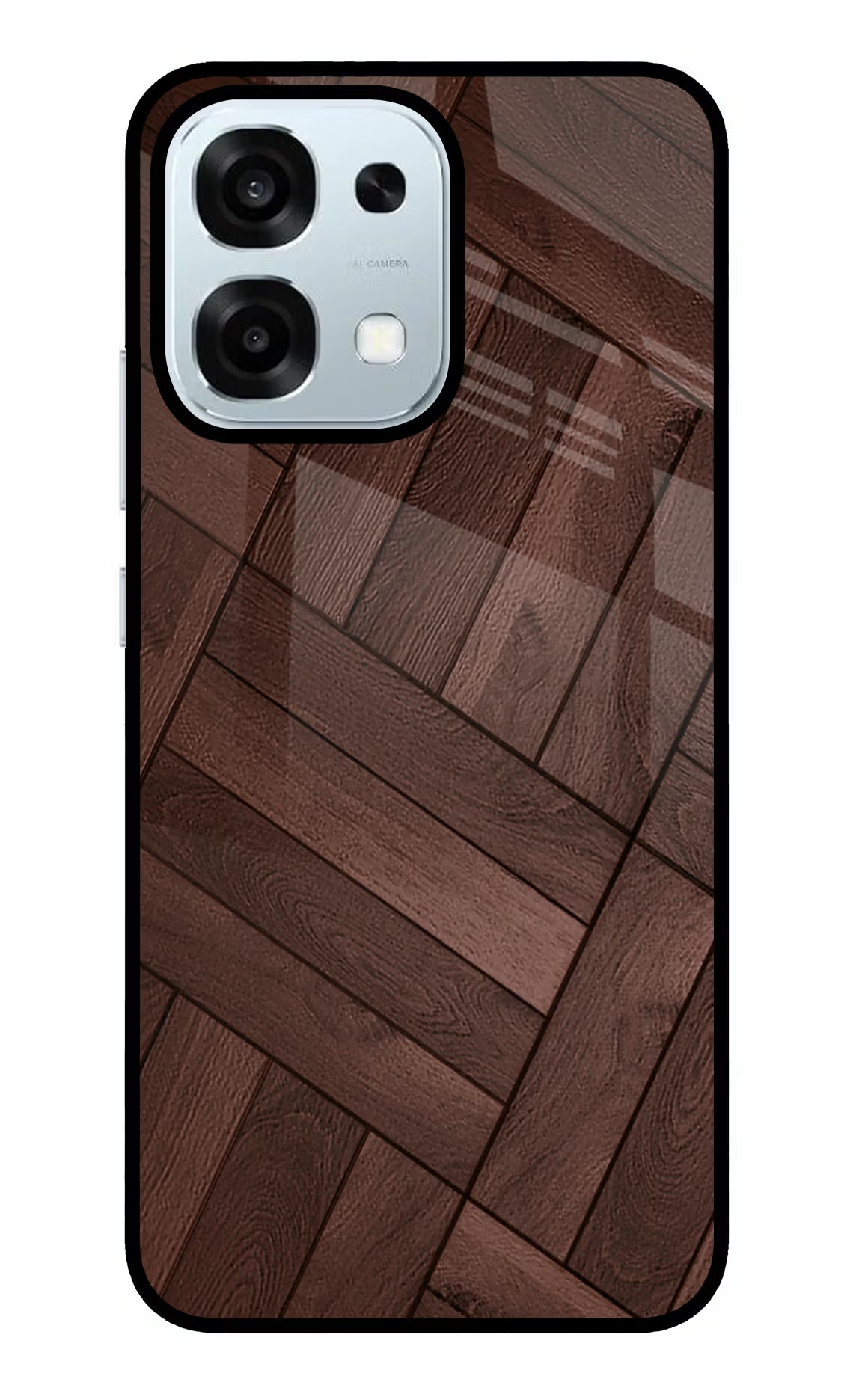 Wooden Texture Design Oppo F31 5G Glass Case
