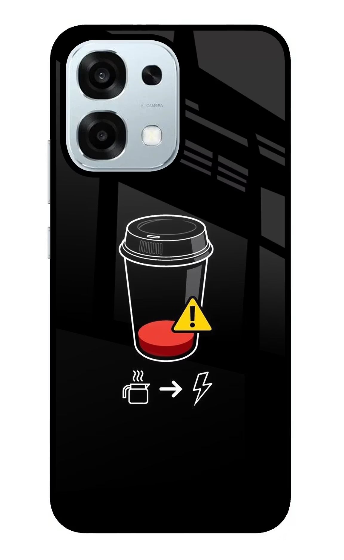 Coffee Oppo F31 5G Glass Case
