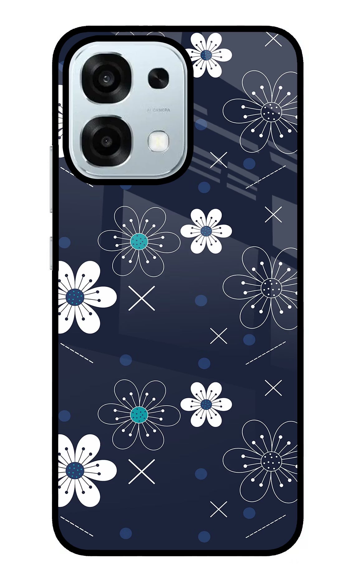 Flowers Oppo F31 5G Glass Case