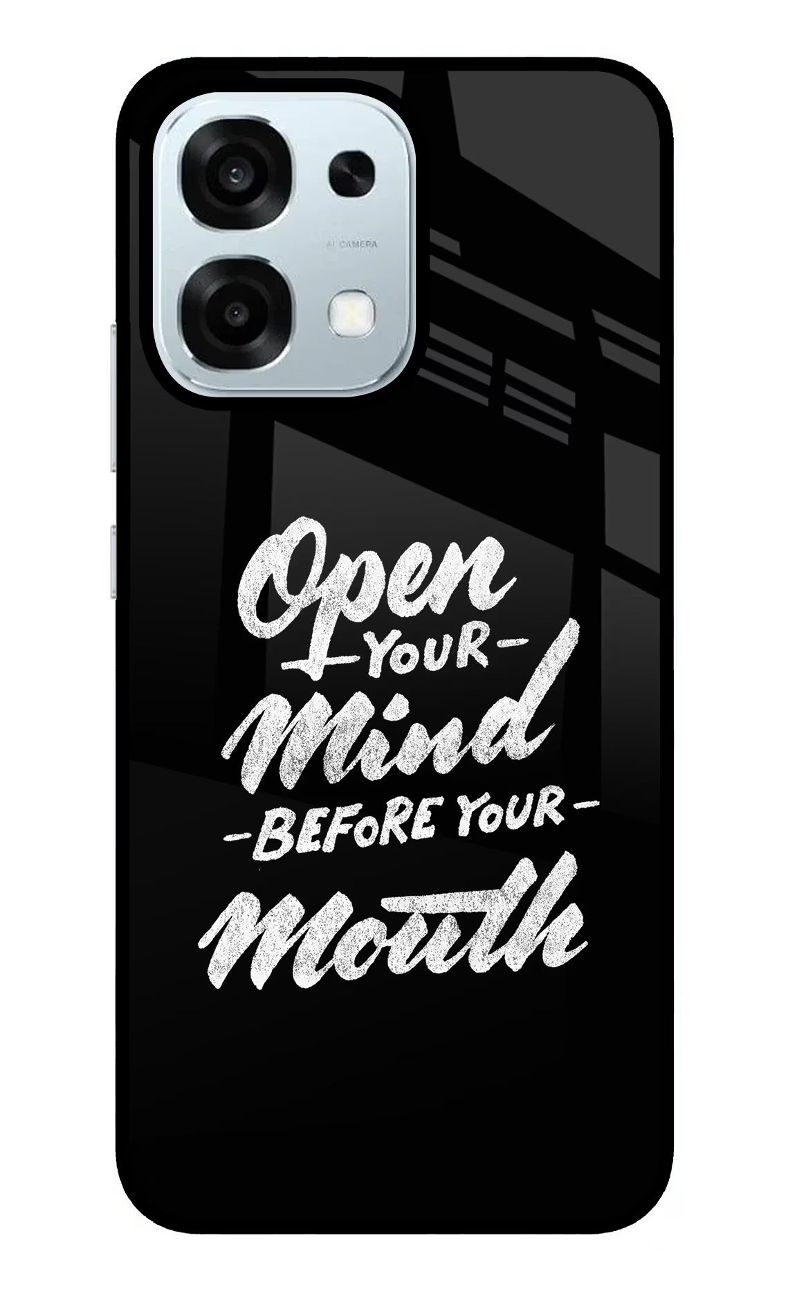 Open Your Mind Before Your Mouth Oppo F31 5G Back Cover