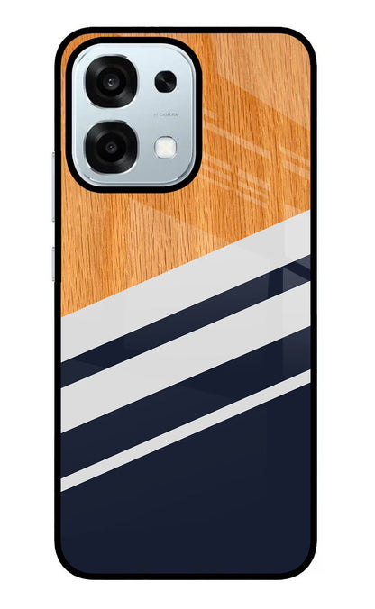 Blue and white wooden Oppo F31 5G Back Cover