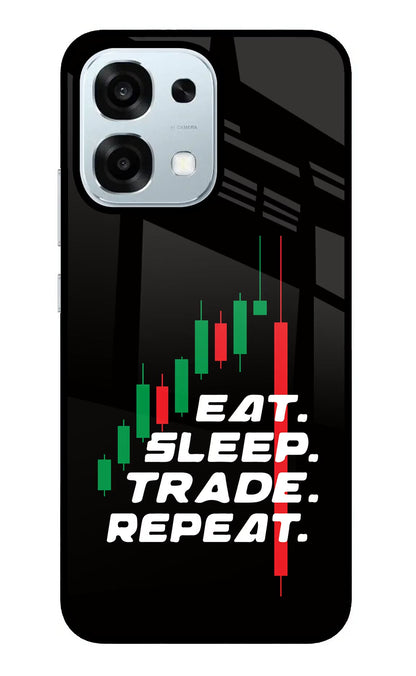 Eat Sleep Trade Repeat Oppo F31 5G Back Cover