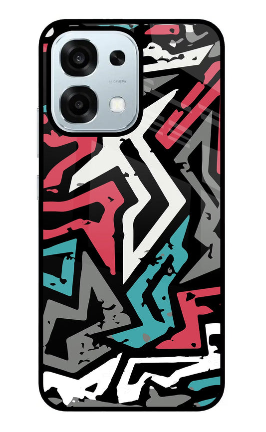Geometric Graffiti Oppo F31 5G Glass Case