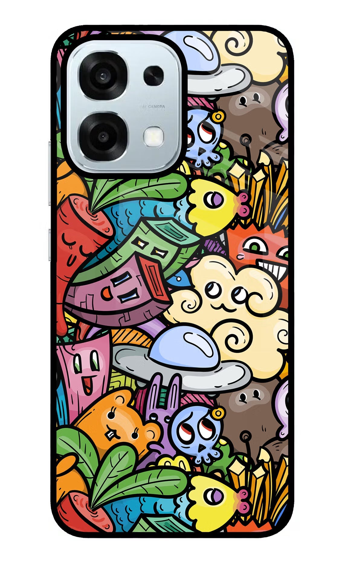 Veggie Doodle Oppo F31 5G Back Cover