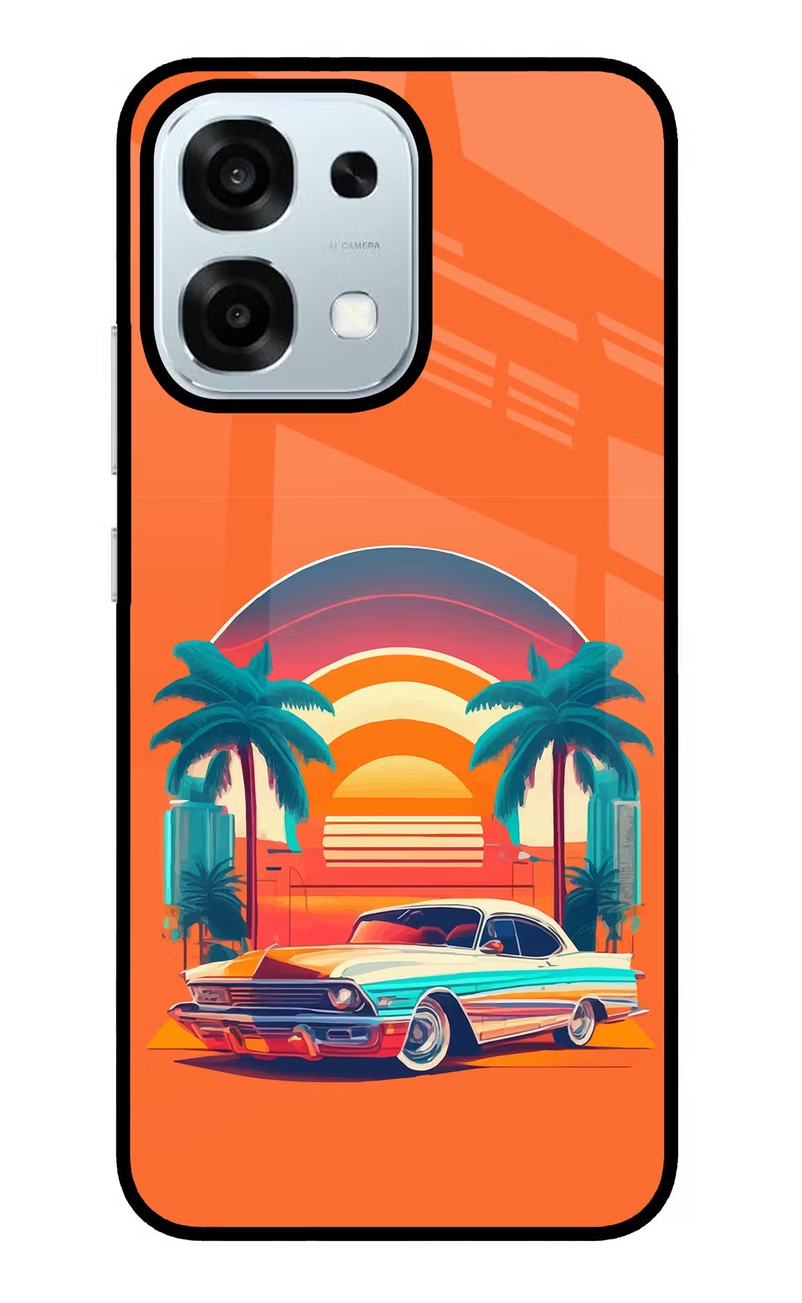 Palm Drive 80s Oppo F31 5G Back Cover