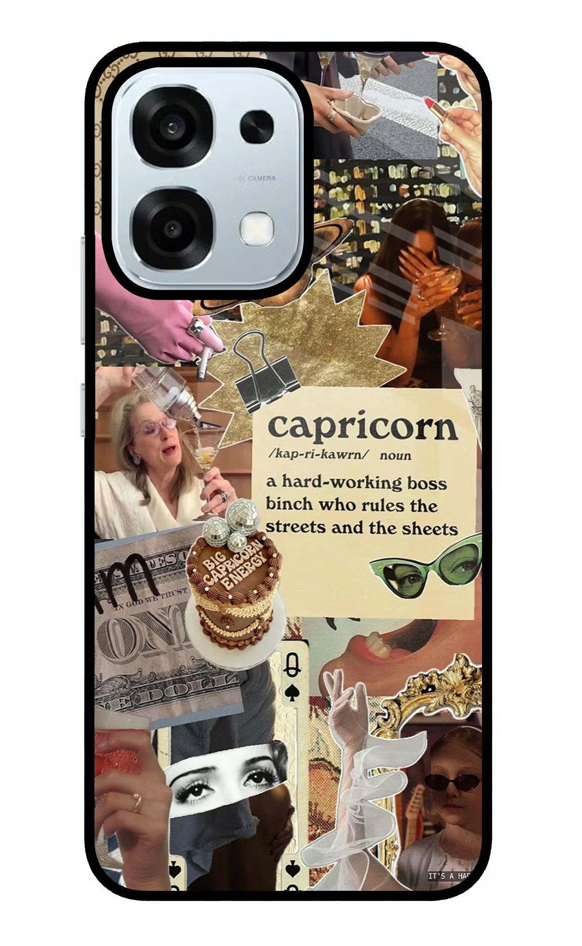 Capricorn Zodiac Oppo F31 5G Glass Case