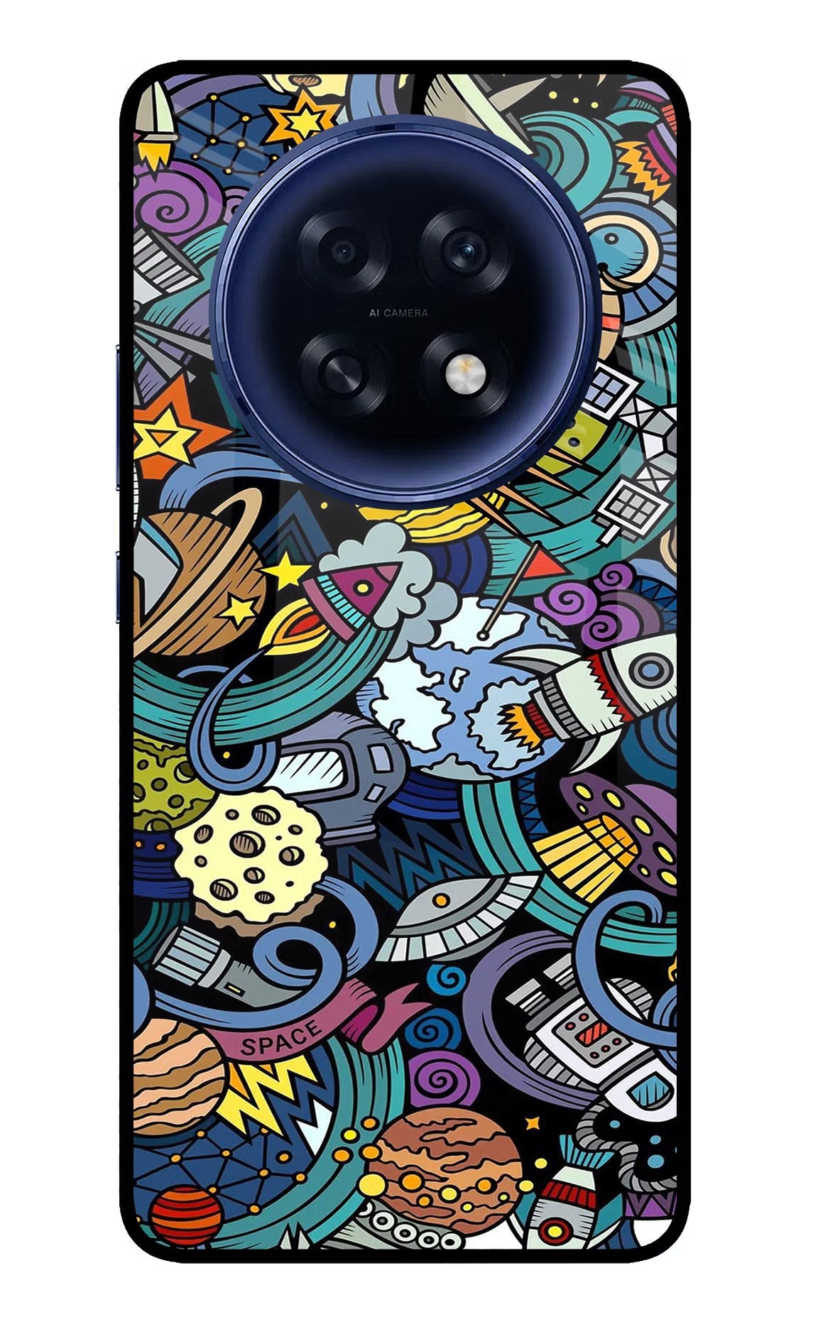 Space Abstract Oppo F31 Pro Plus 5G Glass Case