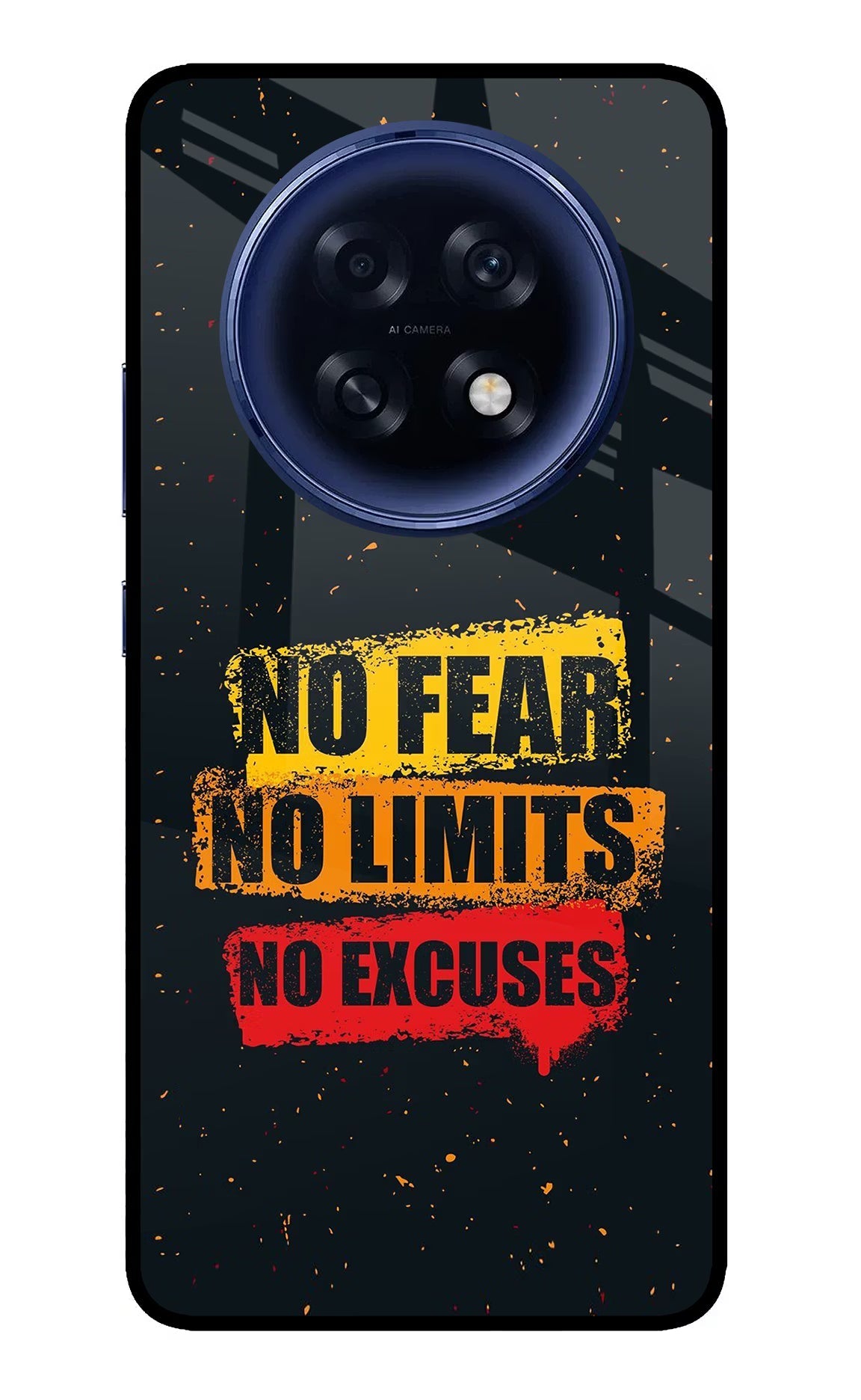 No Fear No Limits No Excuse Oppo F31 Pro Plus 5G Glass Case