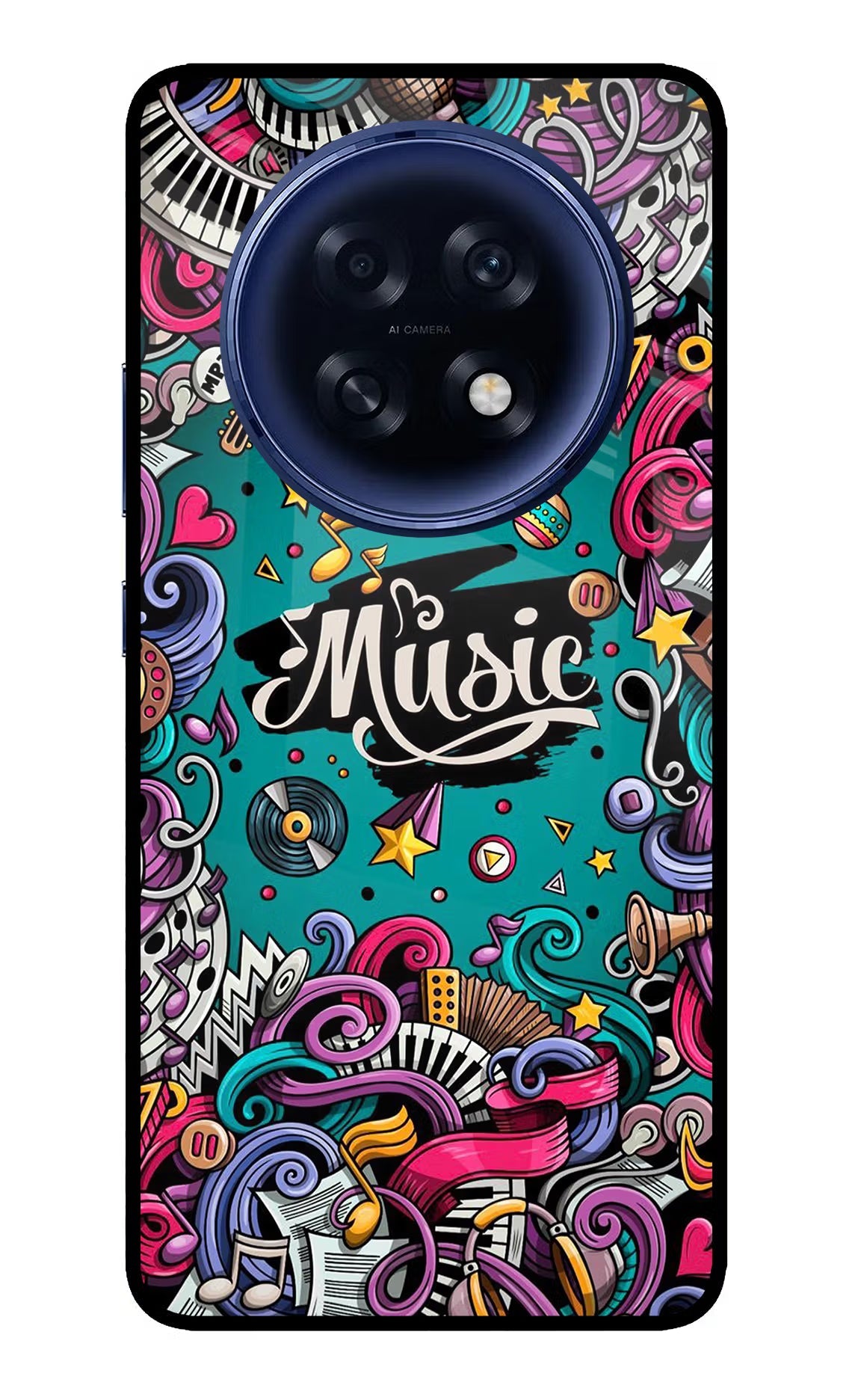 Music Graffiti Oppo F31 Pro Plus 5G Back Cover