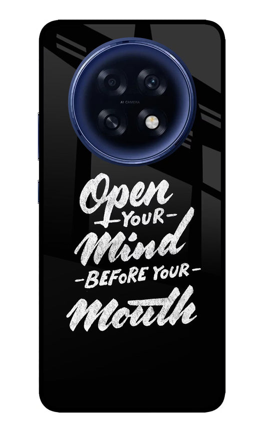 Open Your Mind Before Your Mouth Oppo F31 Pro Plus 5G Back Cover