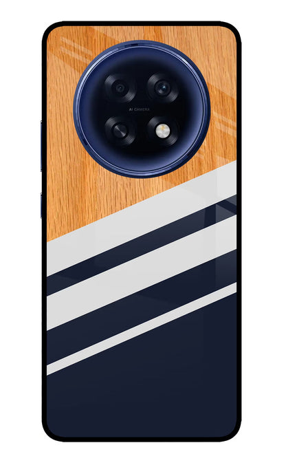 Blue and white wooden Oppo F31 Pro Plus 5G Back Cover