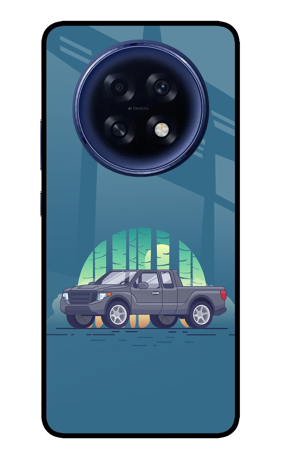 Retro Garage Vibe Oppo F31 Pro Plus 5G Glass Case