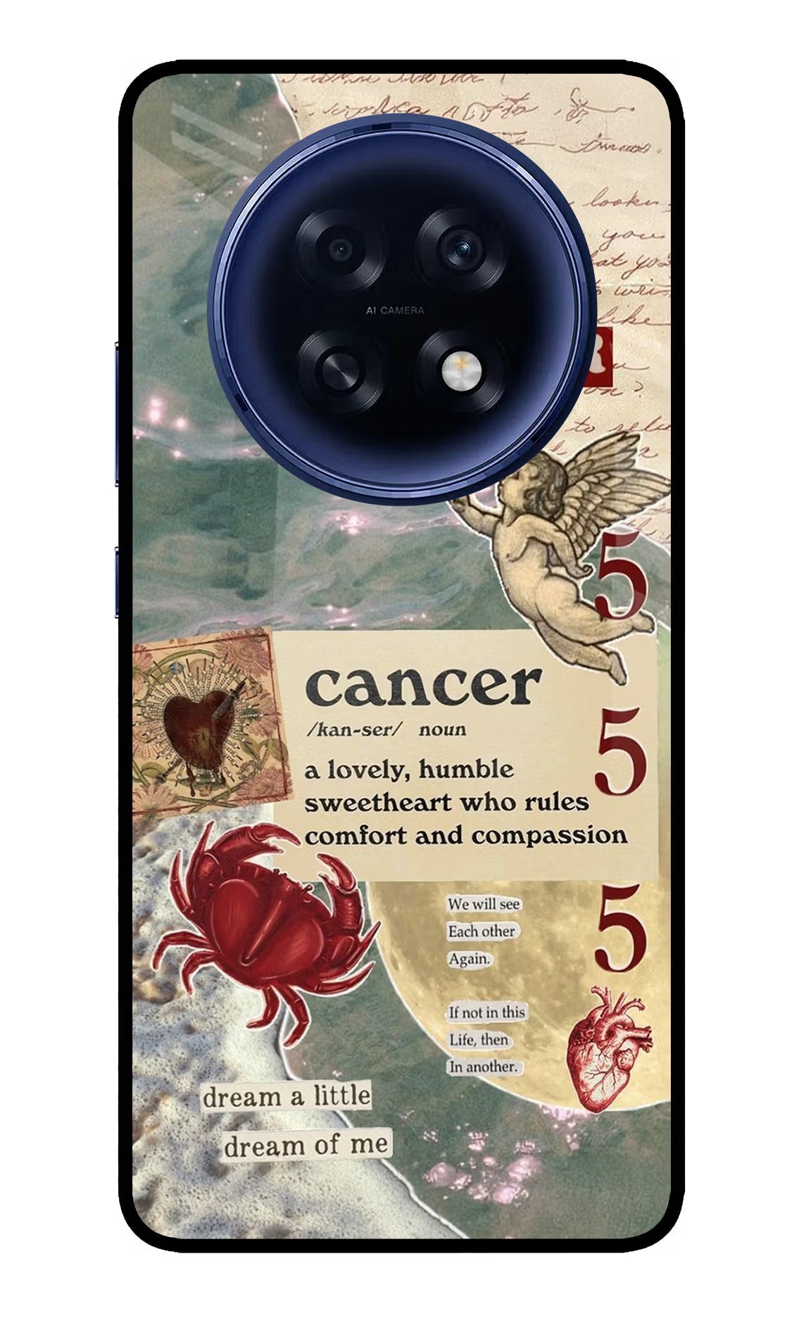 Cancer Zodiac Oppo F31 Pro Plus 5G Glass Case