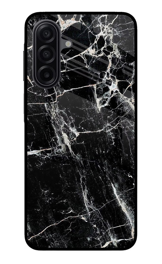 Black Marble Texture Samsung A17 5G Glass Case