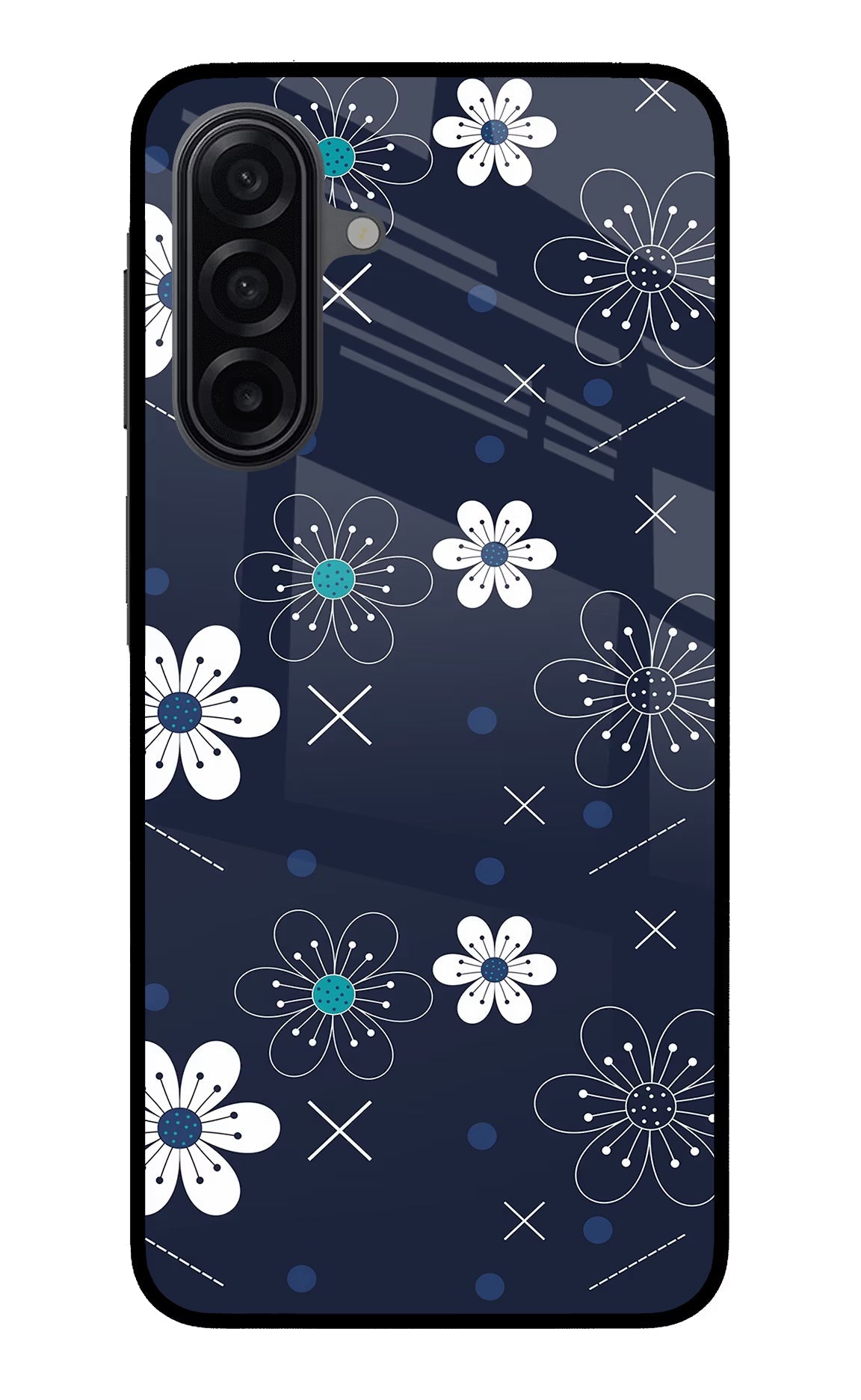 Flowers Samsung A17 5G Glass Case