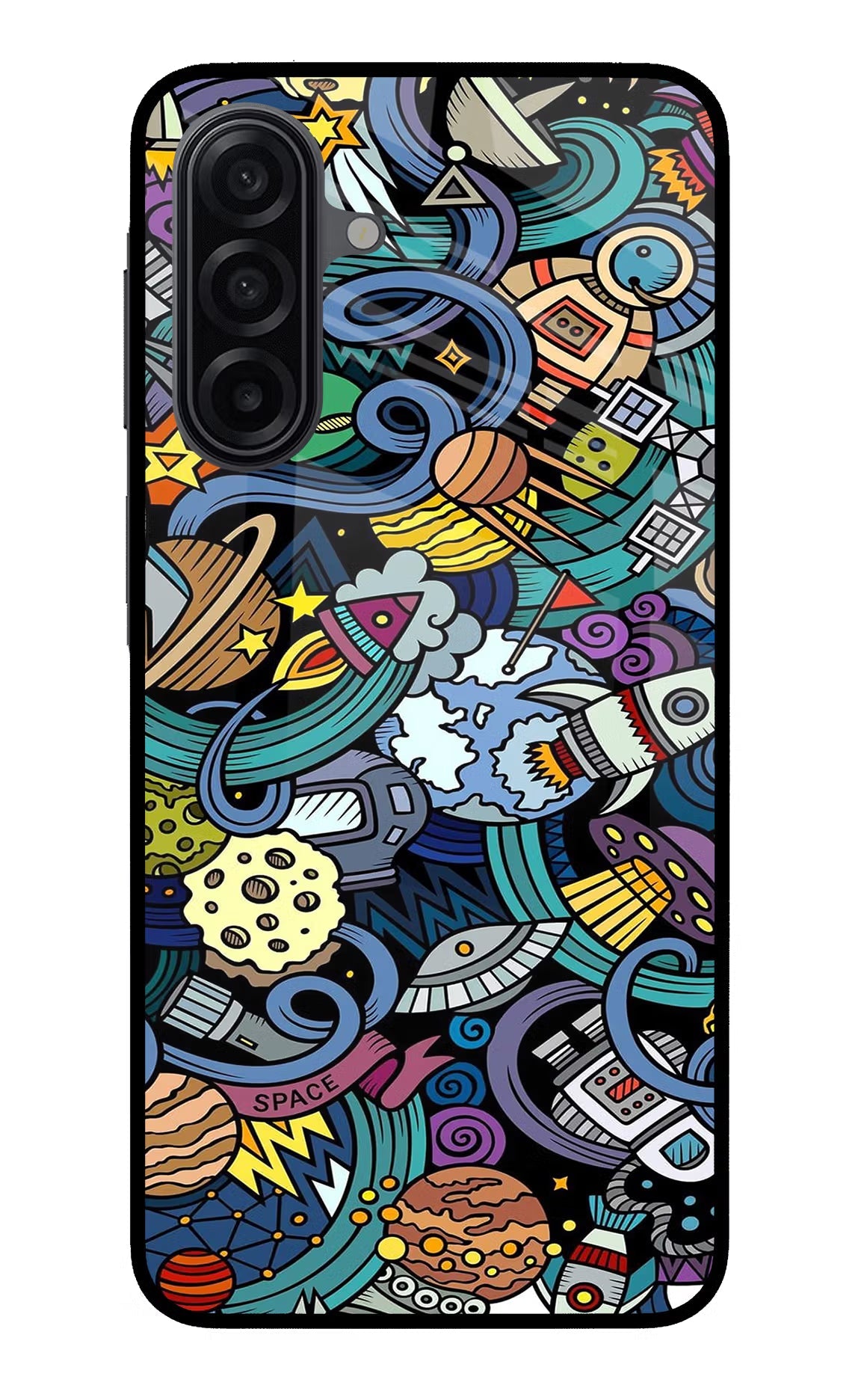 Space Abstract Samsung A17 5G Back Cover