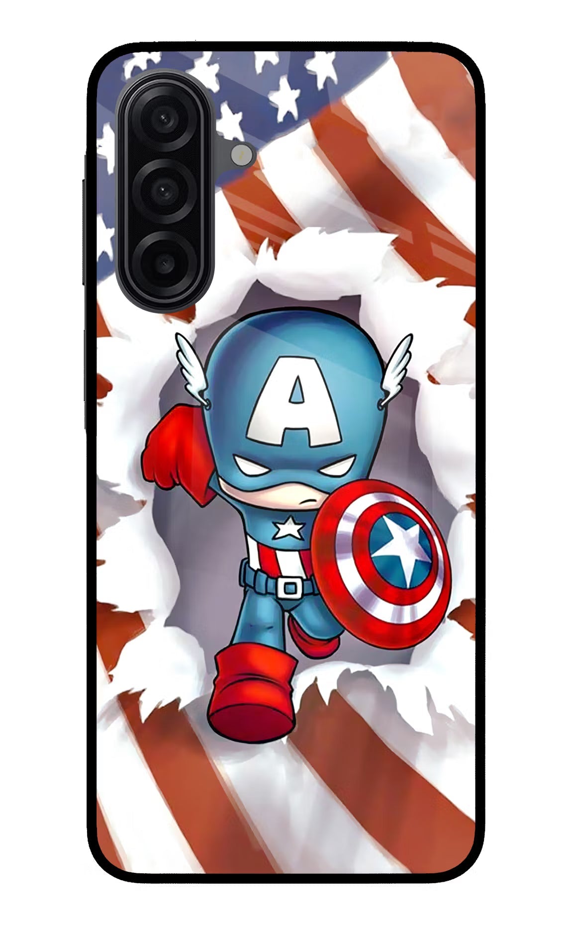 Captain America Samsung A17 5G Glass Case
