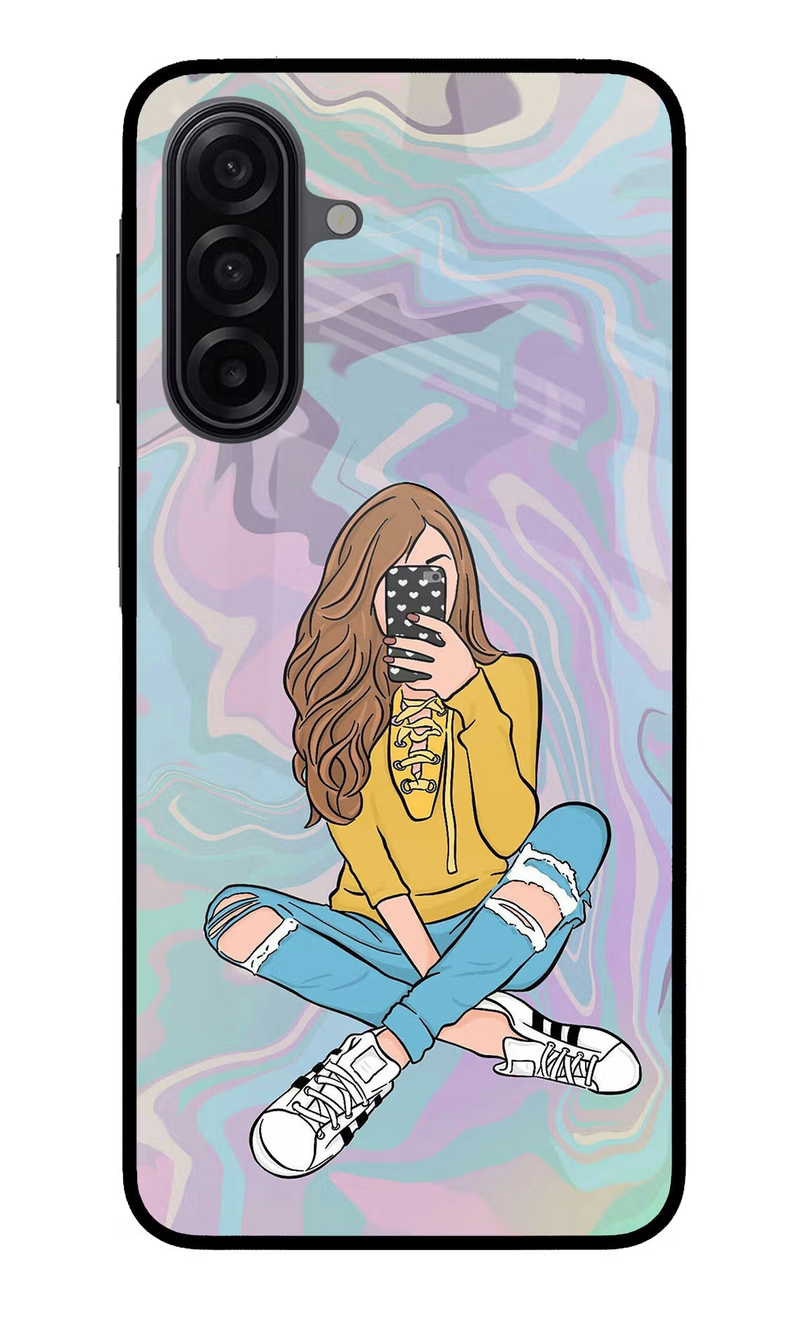 Selfie Girl Samsung A17 5G Glass Case