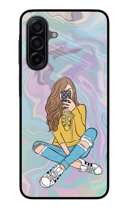 Selfie Girl Samsung A17 5G Back Cover