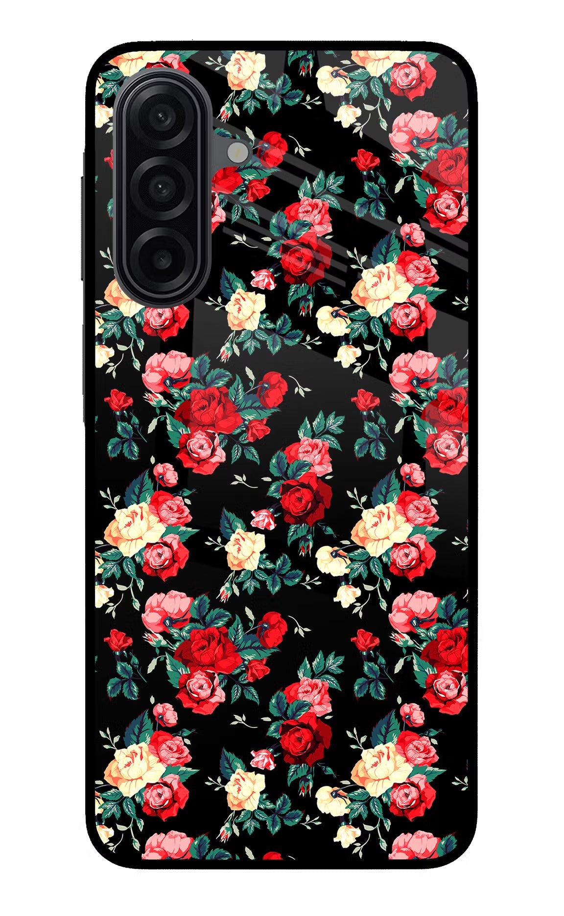 Rose Pattern Samsung A17 5G Back Cover