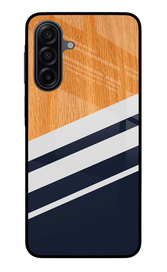 Blue and white wooden Samsung A17 5G Back Cover
