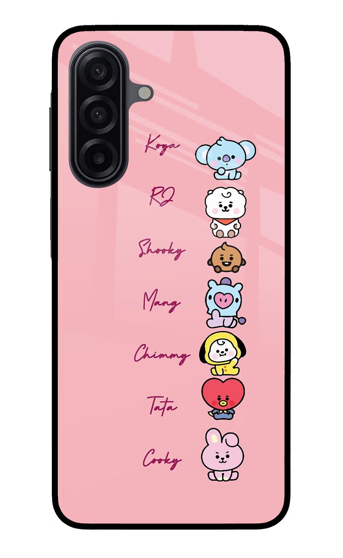 BTS names Samsung A17 5G Back Cover