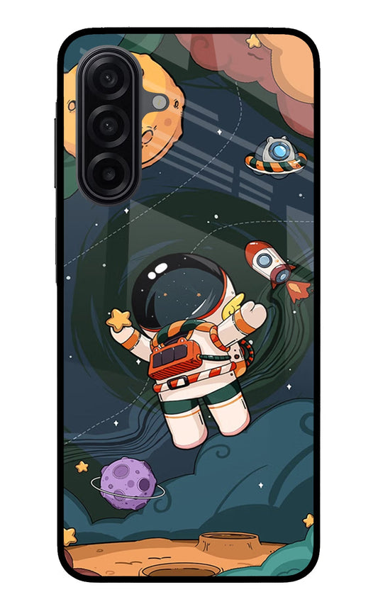 Cartoon Astronaut Samsung A17 5G Glass Case