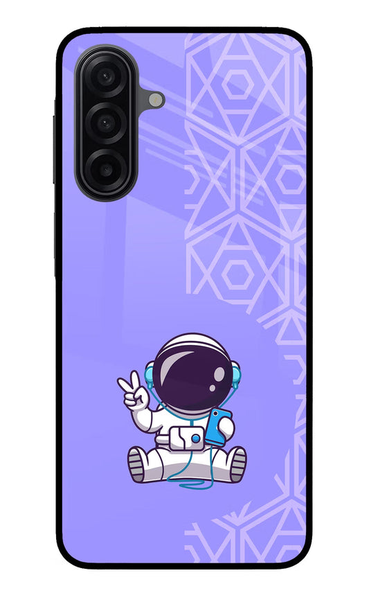 Cute Astronaut Chilling Samsung A17 5G Glass Case