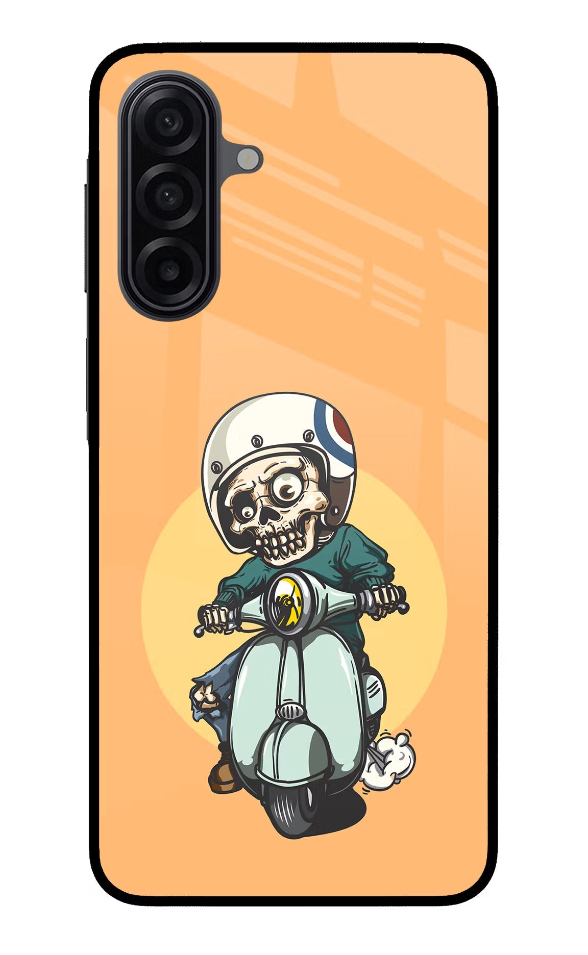 Undead Biker Samsung A17 5G Glass Case