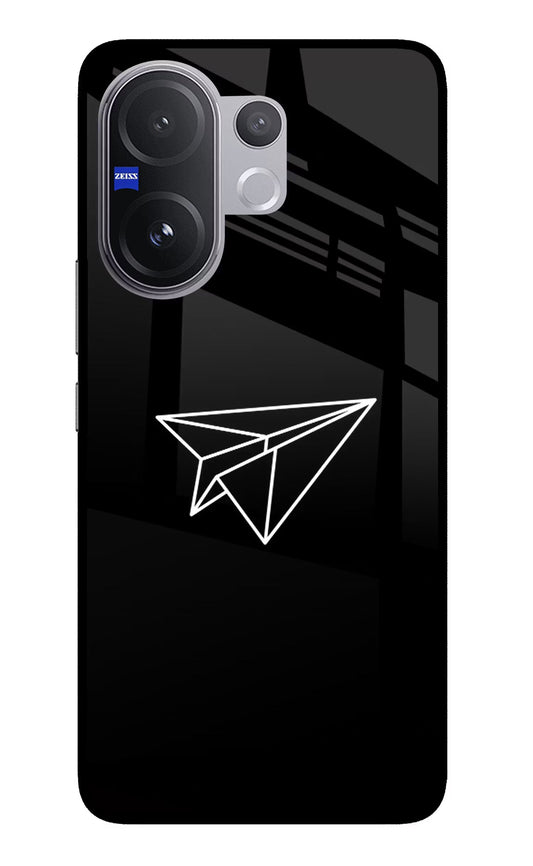 Paper Plane White Vivo V60 5G Back Cover