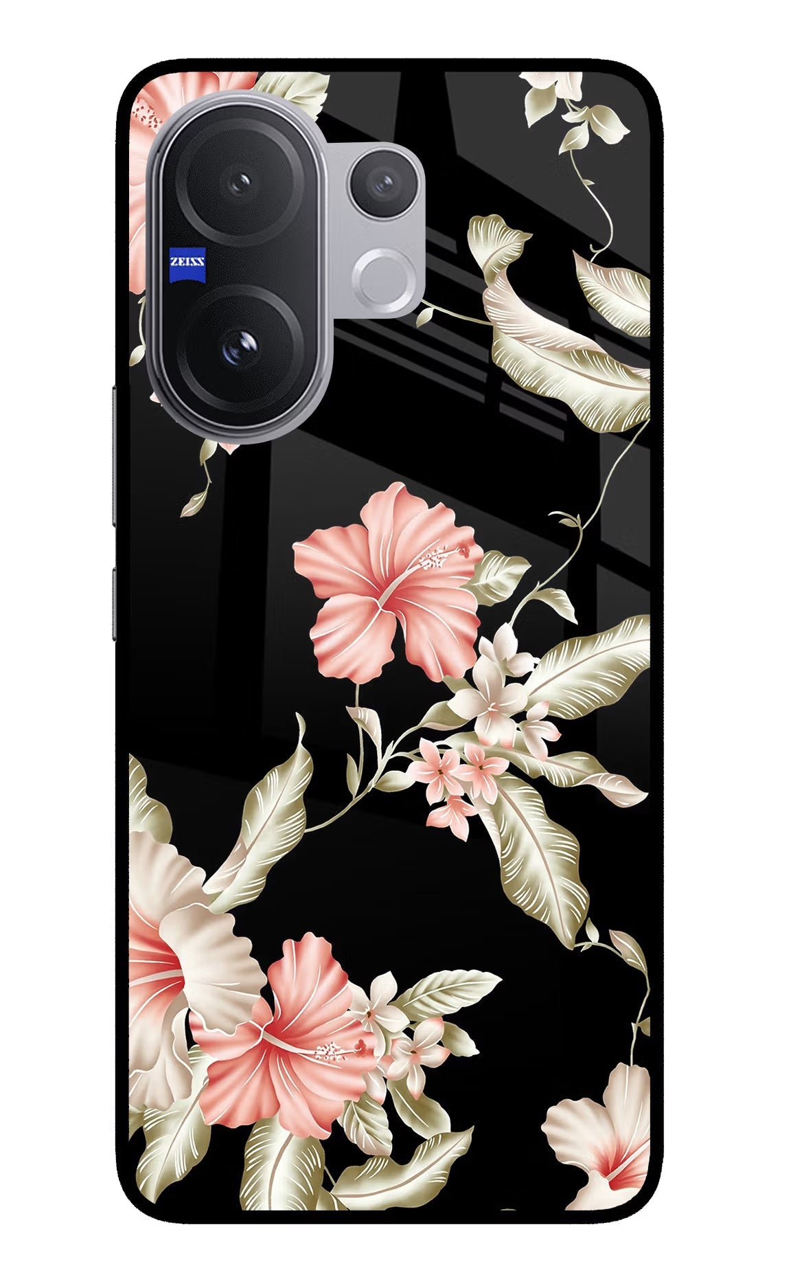 Flowers Vivo V60 5G Glass Case