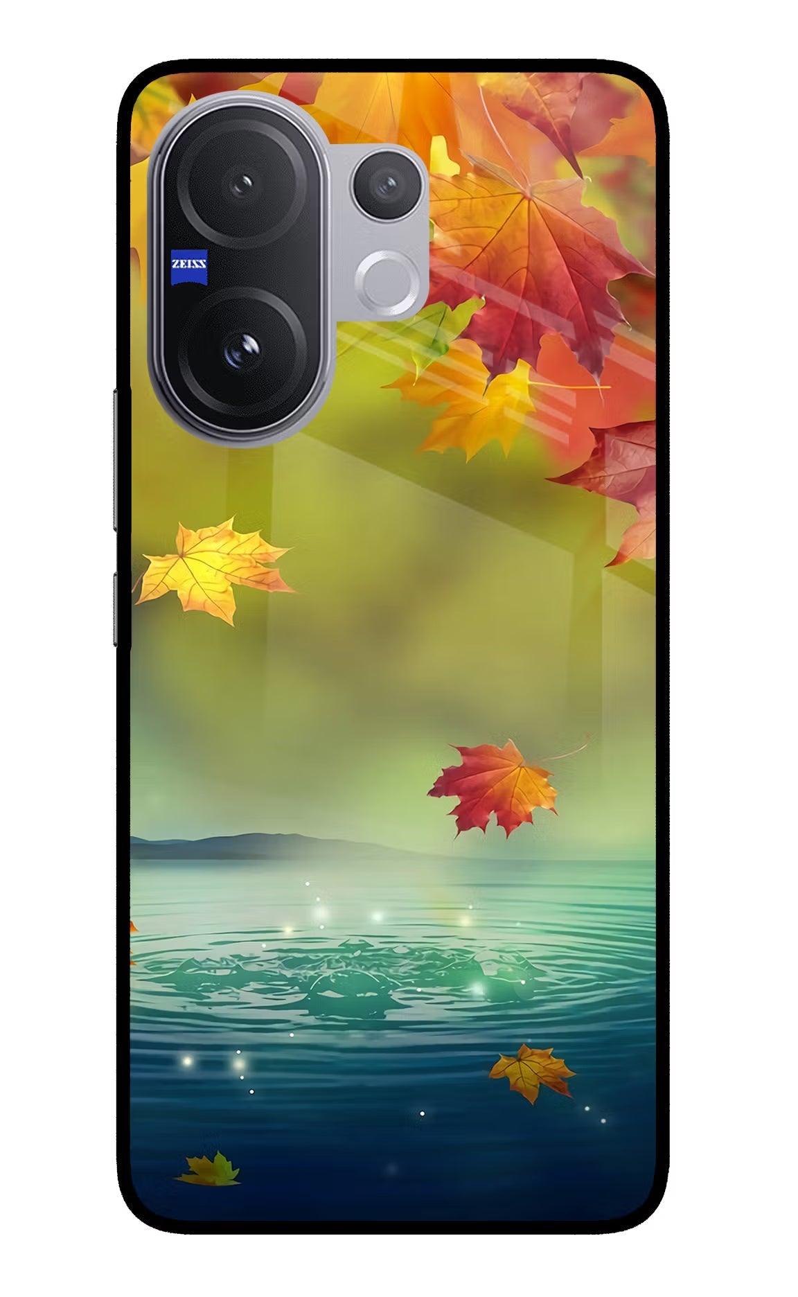 Flowers Vivo V60 5G Glass Case