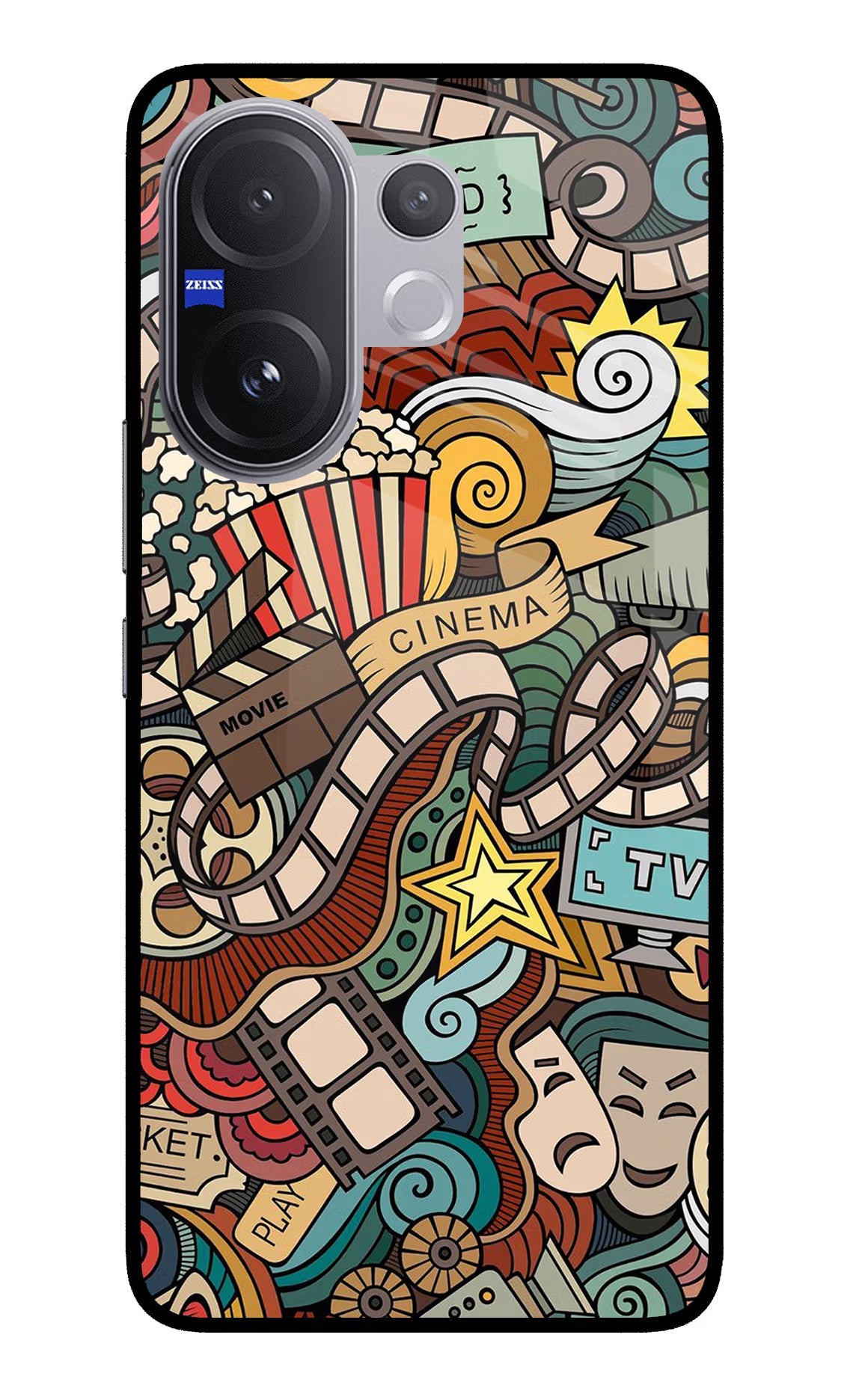 Cinema Abstract Vivo V60 5G Glass Case