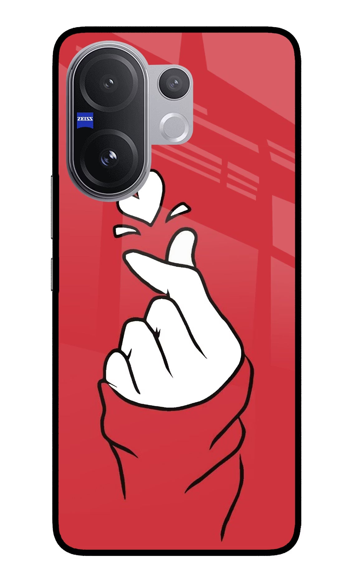 Korean Love Sign Vivo V60 5G Glass Case