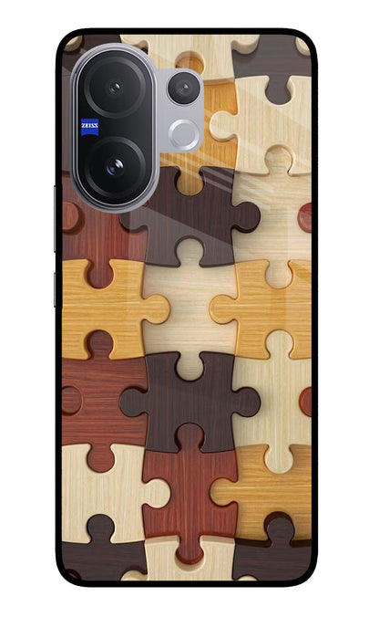 Wooden Puzzle Vivo V60 5G Back Cover