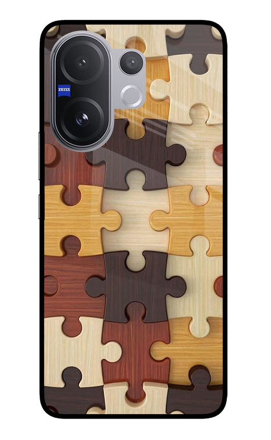 Wooden Puzzle Vivo V60 5G Back Cover