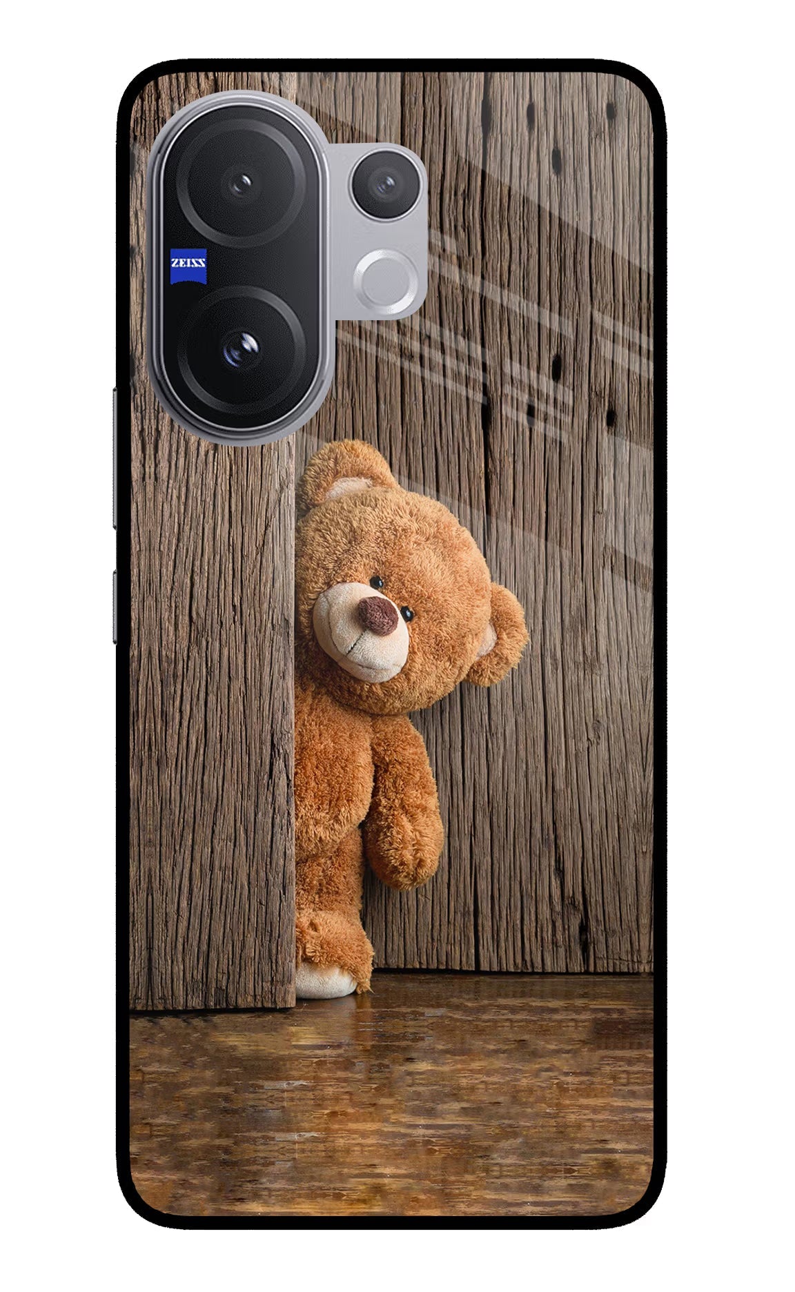 Teddy Wooden Vivo V60 5G Glass Case