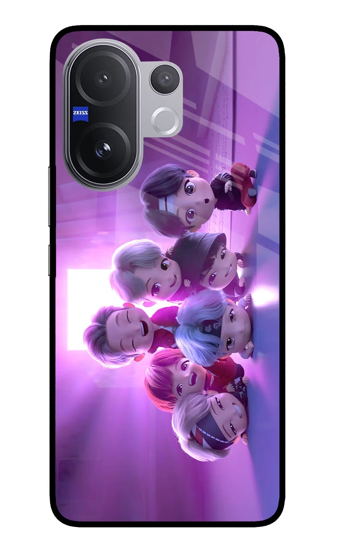 BTS Chibi Vivo V60 5G Glass Case