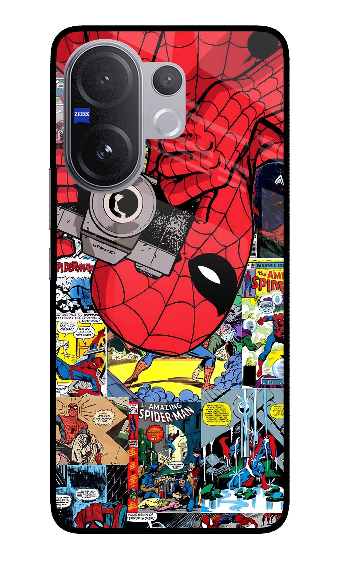 Spider Man Vivo V60 5G Glass Case