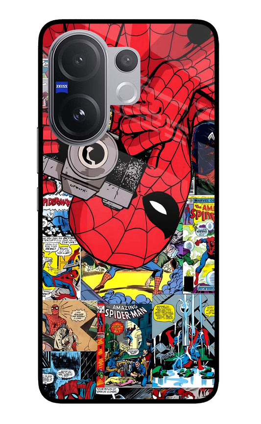 Spider Man Vivo V60 5G Glass Case