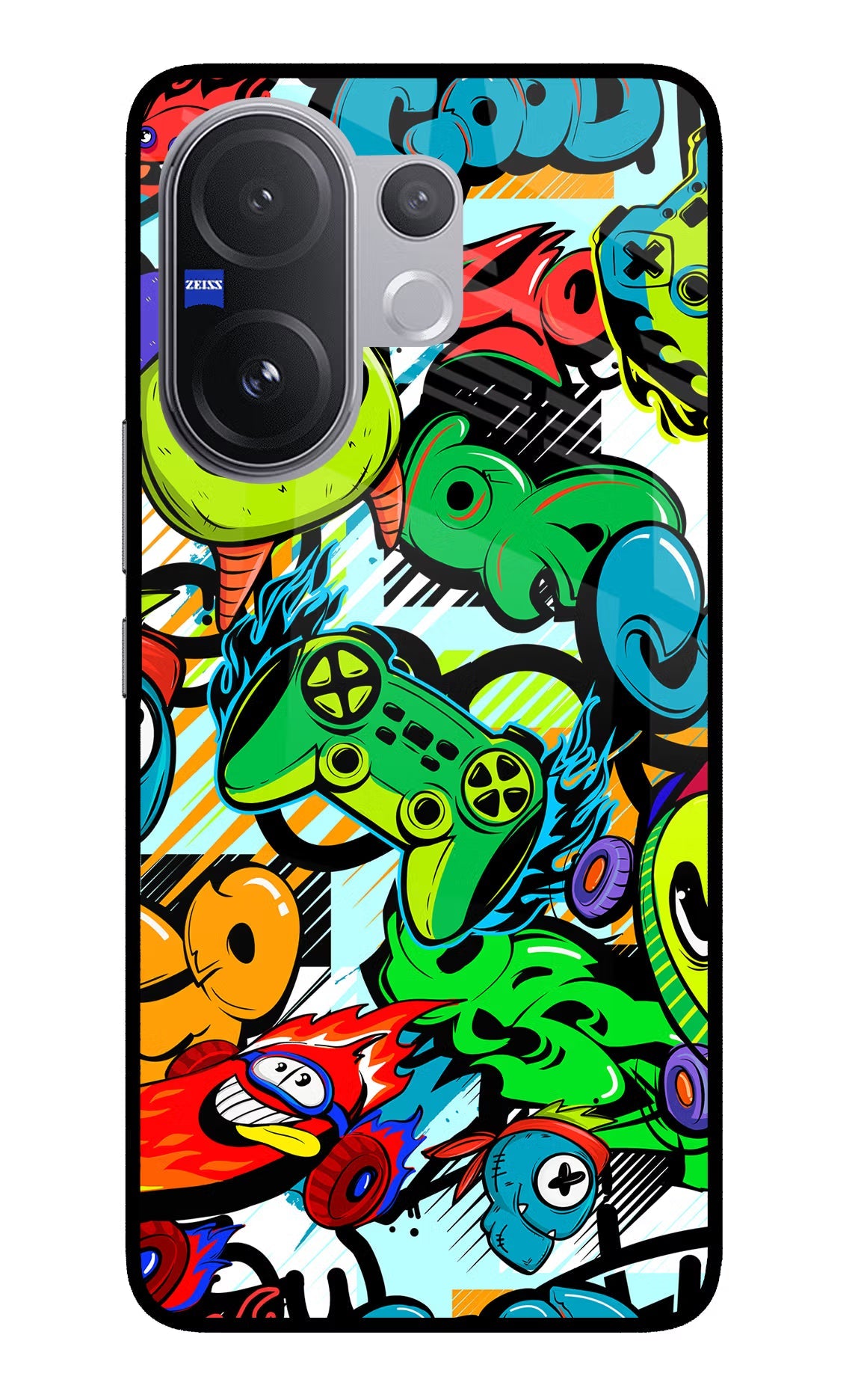 Game Doodle Vivo V60 5G Glass Case