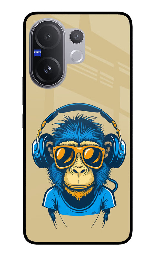 Monkey Headphone Vivo V60 5G Glass Case