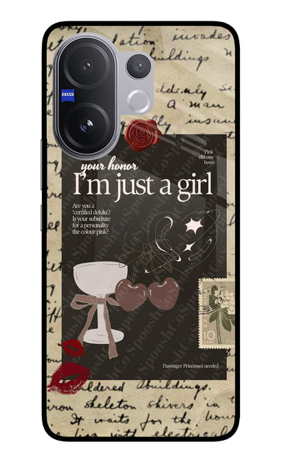 I am just a girl Vivo V60 5G Back Cover