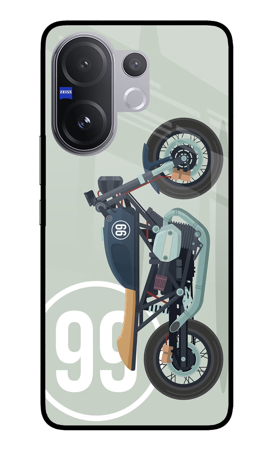 Classic Cafe Racer 99 Vivo V60 5G Glass Case