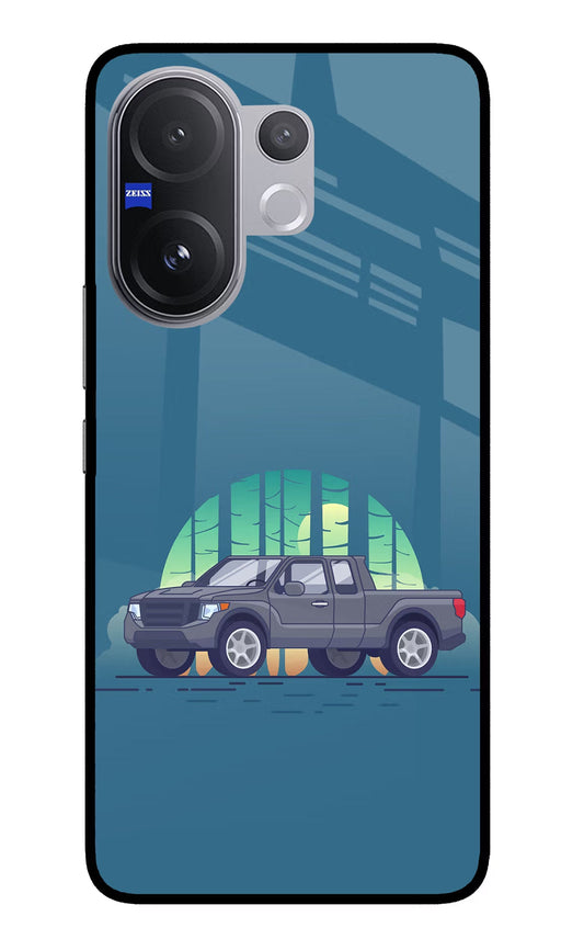 Retro Garage Vibe Vivo V60 5G Glass Case