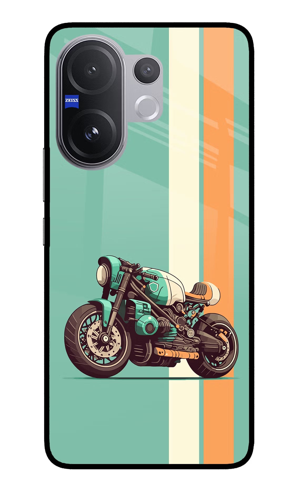 Striped Moto Drift Vivo V60 5G Back Cover