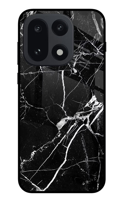 Black Marble Pattern OnePlus 15 Back Cover
