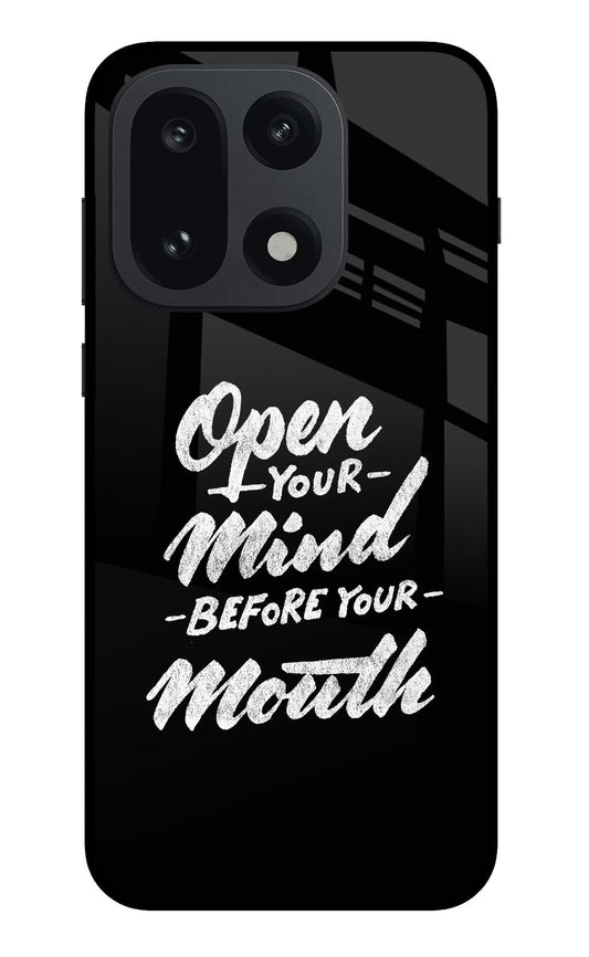Open Your Mind Before Your Mouth OnePlus 15 Back Cover